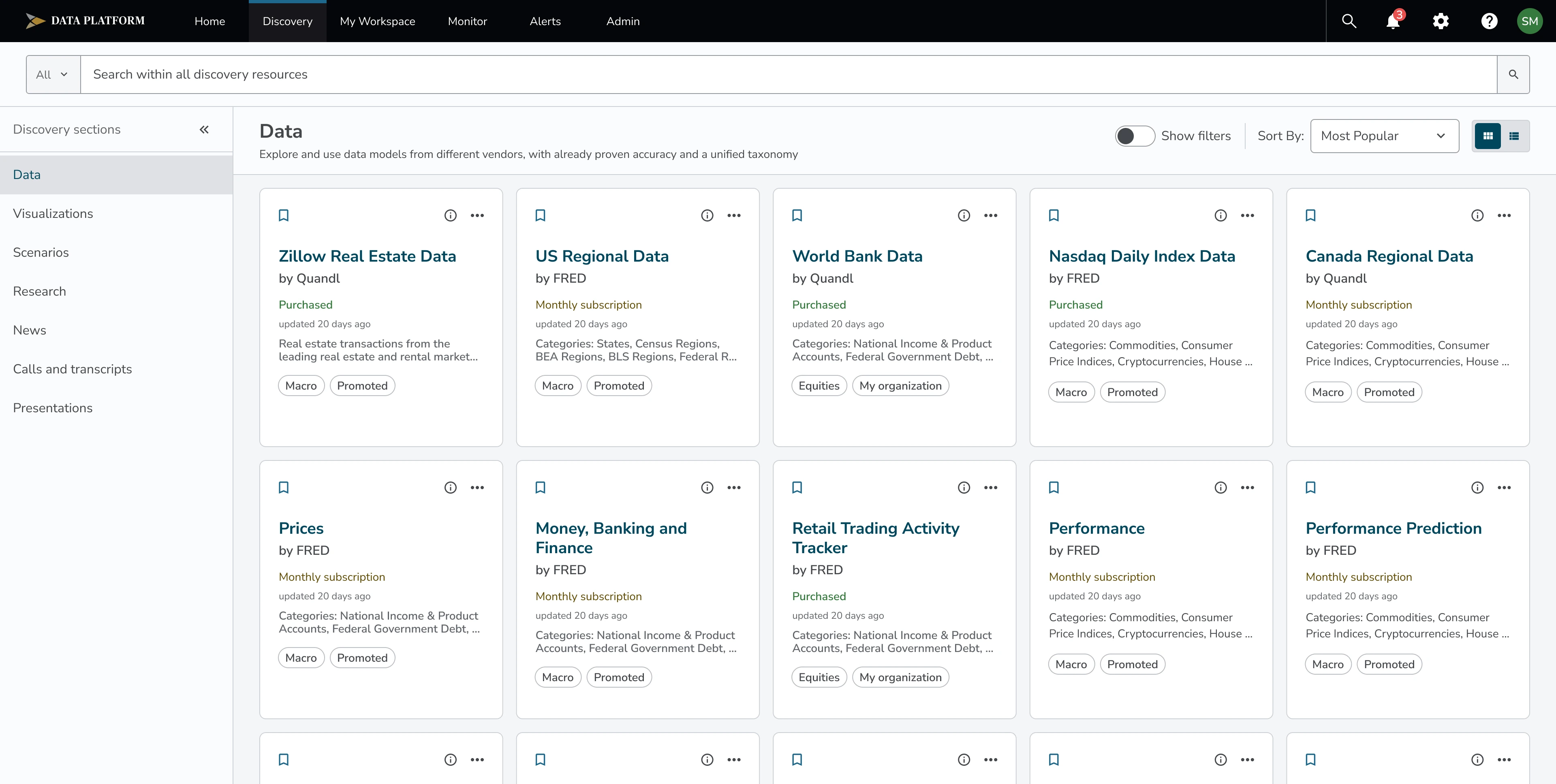 Discovery: content preview