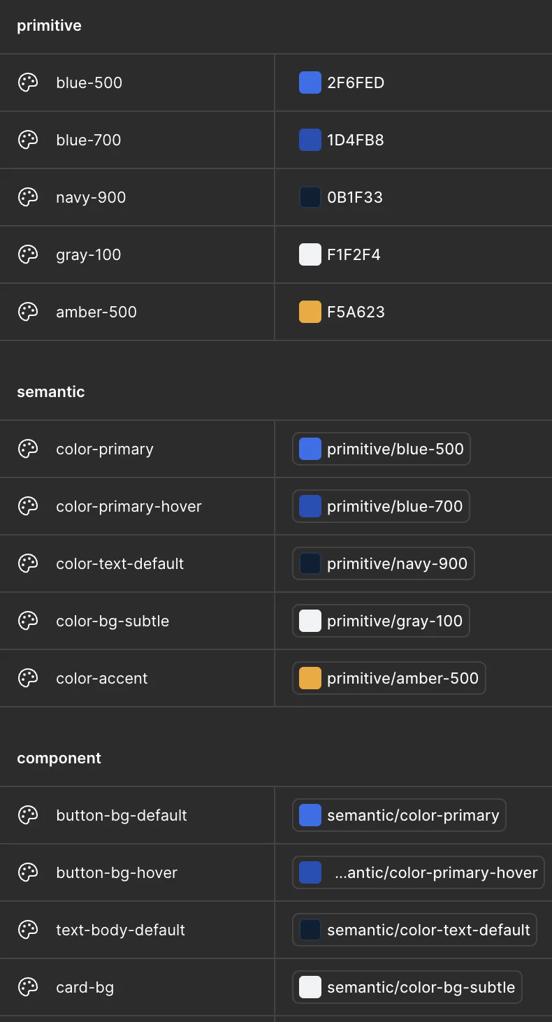 Verama screen built on the design system, 3 of 3